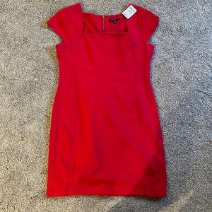 NWT red cotton sharagano dress - great for holidays!